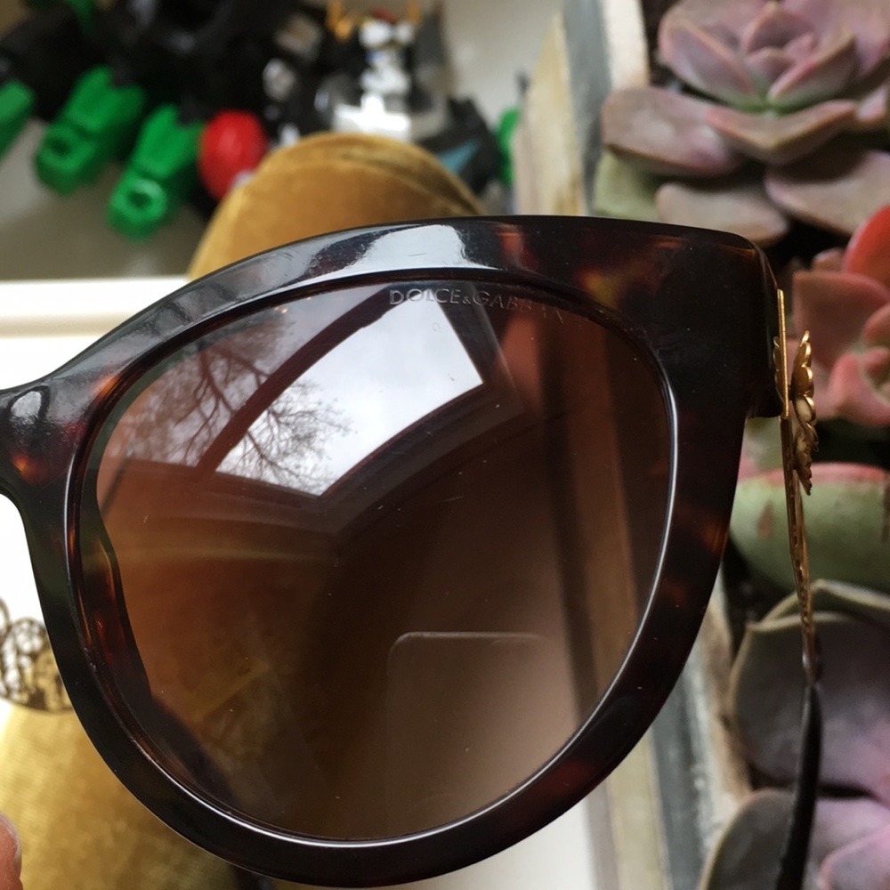 Dolce & Gabbana Women's Tortoise Sunglasses - Picture 6 of 7